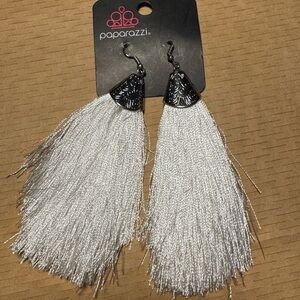Paparazzi Silver Tassel Earrings